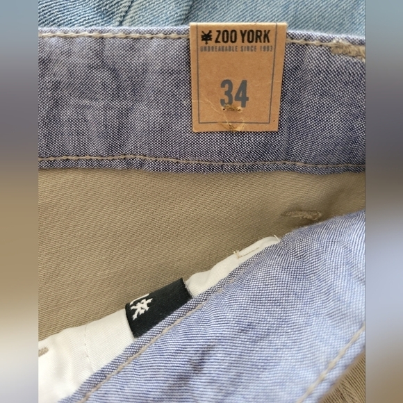 NWT Zoo York Men's Bowery II Khaki Tapered Fit Jeans Size 34 - Picture 7 of 8